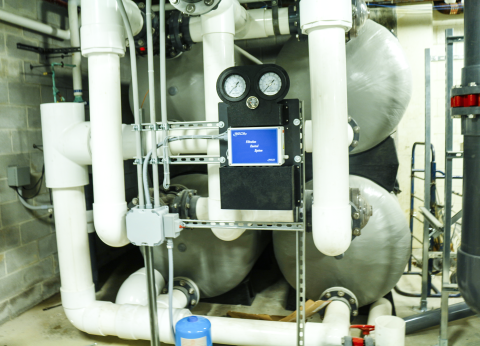 The central filtration system in the Crawford Leisure Pool.