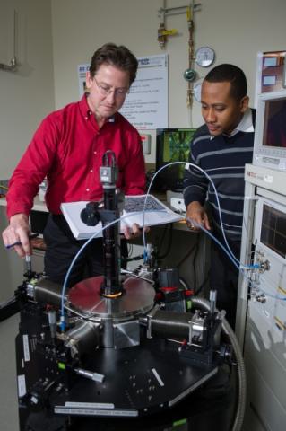 John Cressler and student