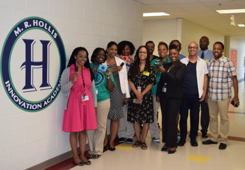CEISMC's Dr. Tamara Pearson at M. R. Hollis Innovation Academy