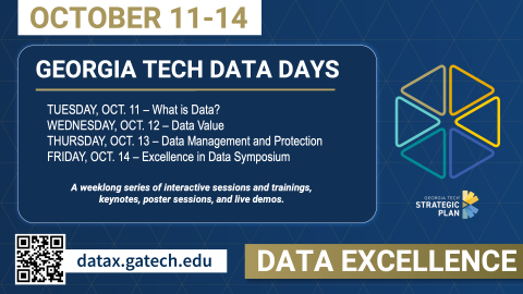 Georgia Tech Data Days promotional poster