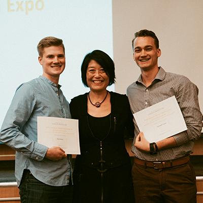 Noah Sannes, Julie Kim, and Christopher Tromp