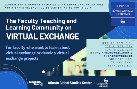 Flyer for Faculty Learning Community on Virtual Exchange