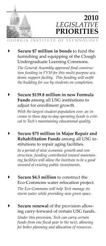 Legislative Priorities Card