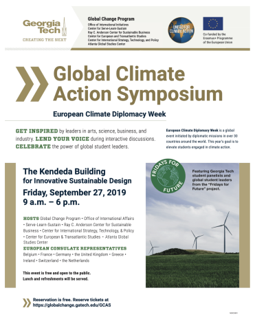 Global Climate Action Symposium Flyer