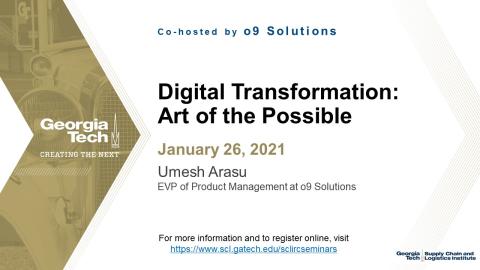 SCL IRC Seminar: Digital Transformation: Art of the Possible