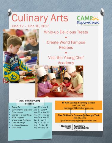 Camp Explorations — Culinary Arts