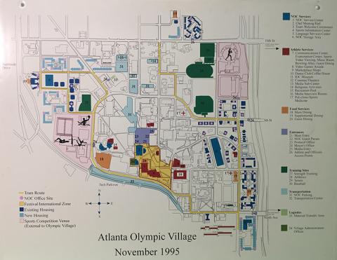 Campus Plan for Georgia Tech as The Olympic Village, November 1995