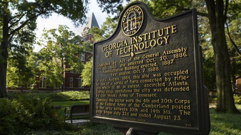 Georgia Tech Historical Marker (Photo: Rob Felt)