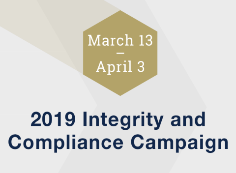 2019 Annual Integrity and Compliance Campaign