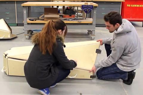 ID students designed a casket to be used in natural disasters.