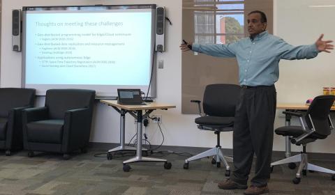 Kishore Ramachandran presenting