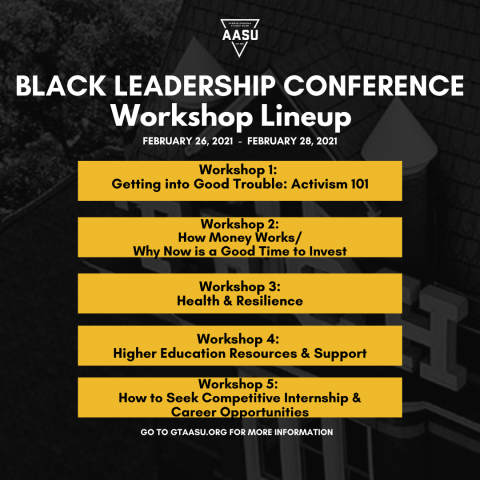 2021 Black Leadership Conference Workshop Schedule