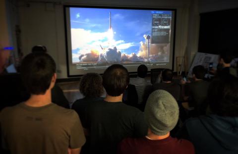 Falcon Heavy liftoff