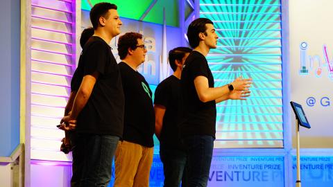 Queues presents at the 2020 InVenture Prize finals. (Photo: Nathan Touchberry)