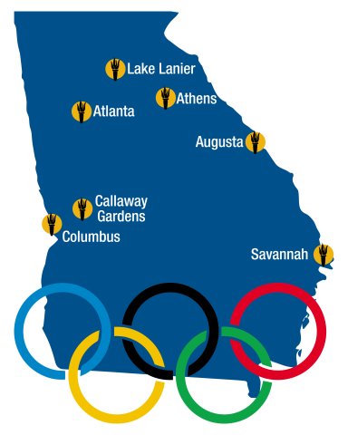 After the Olympics, 65% of Georgia Tech students were able to live on campus.