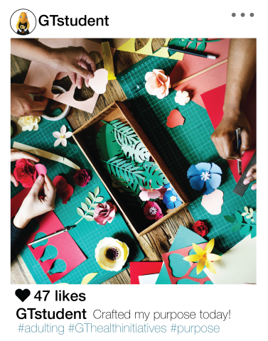 Instagram image of people crafting