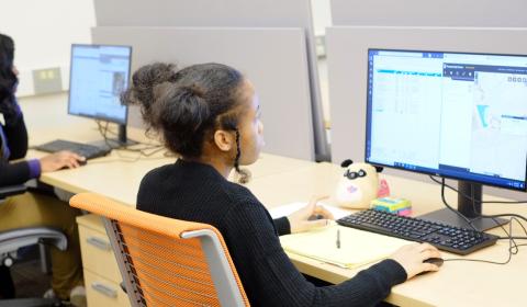 Young women learn data science skills at Georgia Tech as part of DataWorks program