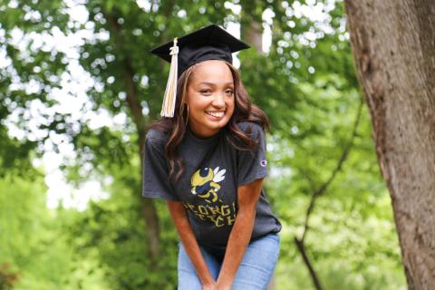 Kelsey Johnson overcam a difficult diagnosis to earn her Georgia Tech degree.