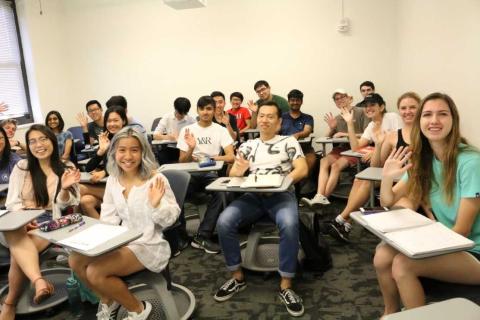 Korean Students in Modern Languages Classroom