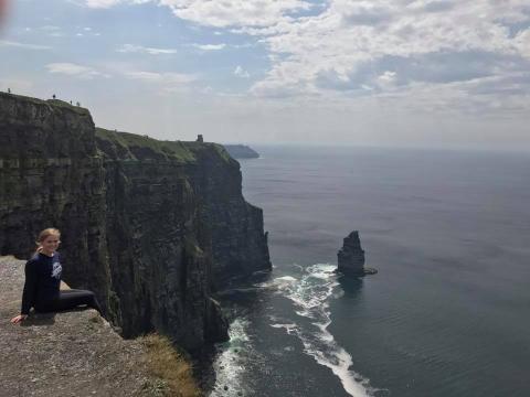 Annabel McAtee, a biomedical engineering major, during her study abroad stint in Ireland