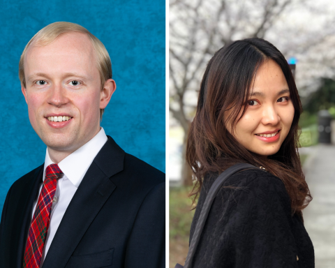 Andrew McRae (left), Panni Wang