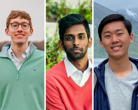 (left to right) Jackson Moody, Mukund S. Pandiri, Jonathan Park