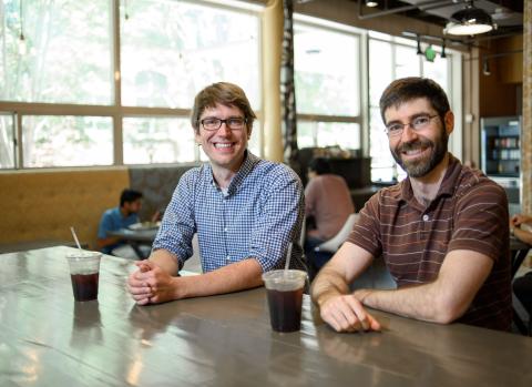 Will Ratcliff and Peter Yunker at Highland Bakery