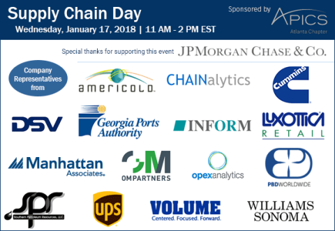 SCL January 2018 Supply Chain Day