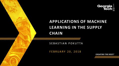 SCLIRC Seminar: Applications of Machine Learning in the Supply Chain