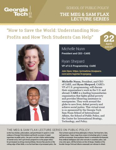 Poster for Meg and Sam Flax Lecture Series