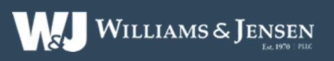 Logo for the lobbying firm Williams and Jensen