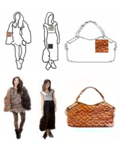 Machine Learning technique spreads texture patches across sketches