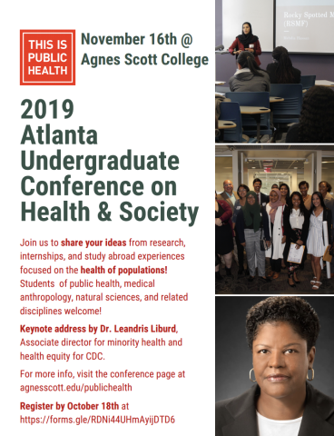 Flyer for the 2019 Atlanta Undergraduate Conference on Health and Society