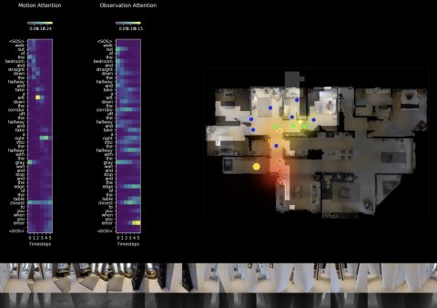 Map of robot moving through building