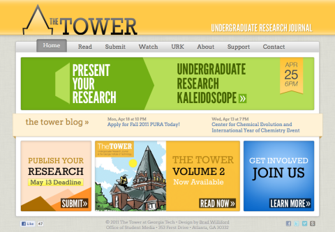 The Tower website