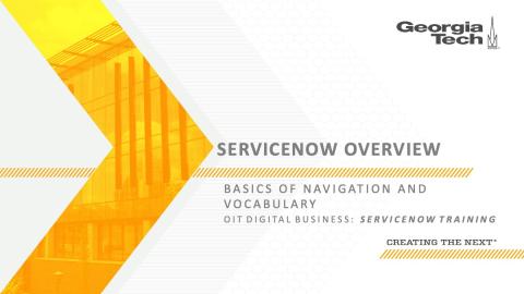 ServiceNow Overview
