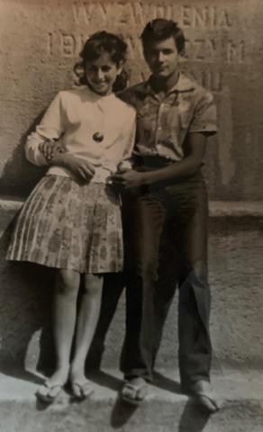 Alek and Halina, summer of 1965.