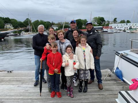 The Szlam family vacationing in Maine.