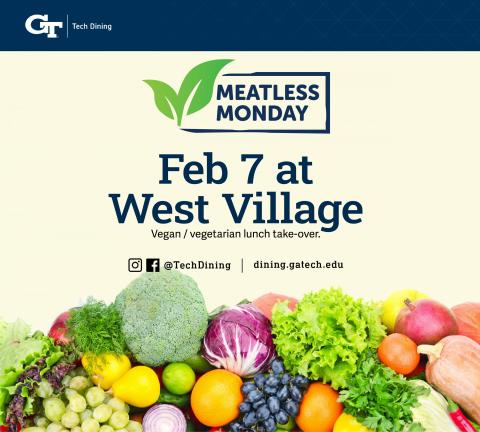 Meatless Monday at West Village, Lunch, February 7