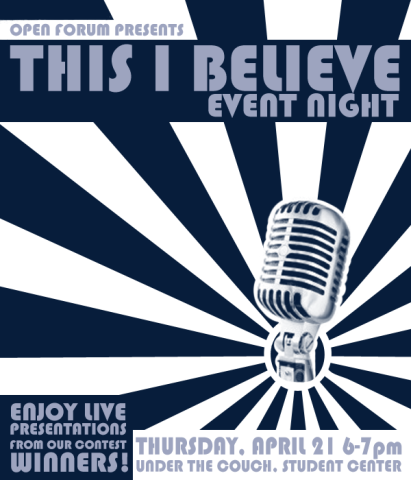 This I Believe Event Night