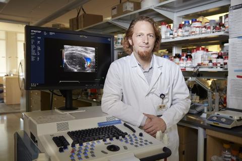 Michael Davis in his lab