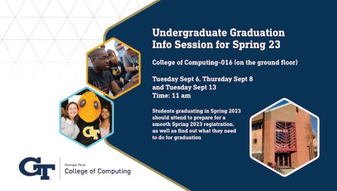 Computing Undergrads Graduation Info Session Flyer