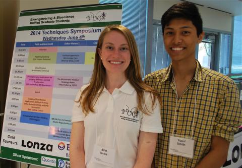 Ariel Kniss and Yusuf Uddin - BBUGS Co-organizers of 2014 Techniques Symposium