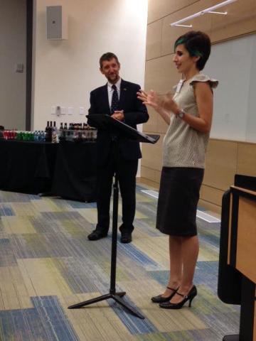 Audrey Duarte and Dean Paul Goldbart