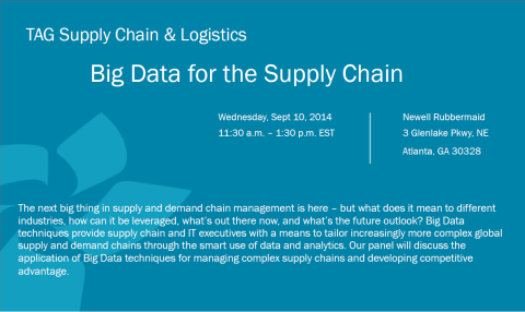 TAG Panel - Big Data for the Supply Chain