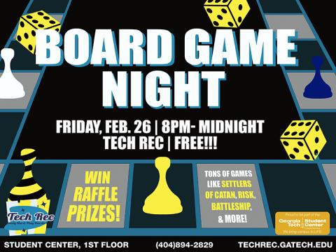 Tech Rec presents: Board Game Night!