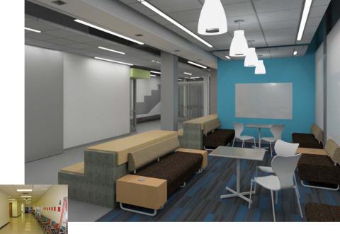 Boggs Lobby Renovation Rendering