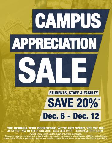 Bookstore Campus Appreciation Sale