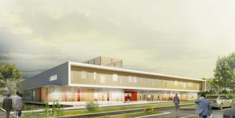 Building Rendering for the Lafayette Institute