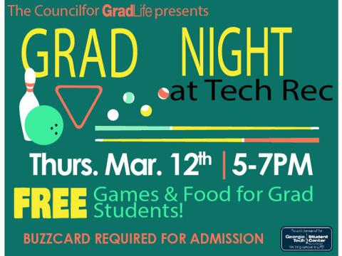 GradLife presents: Grad Night at Tech Rec!